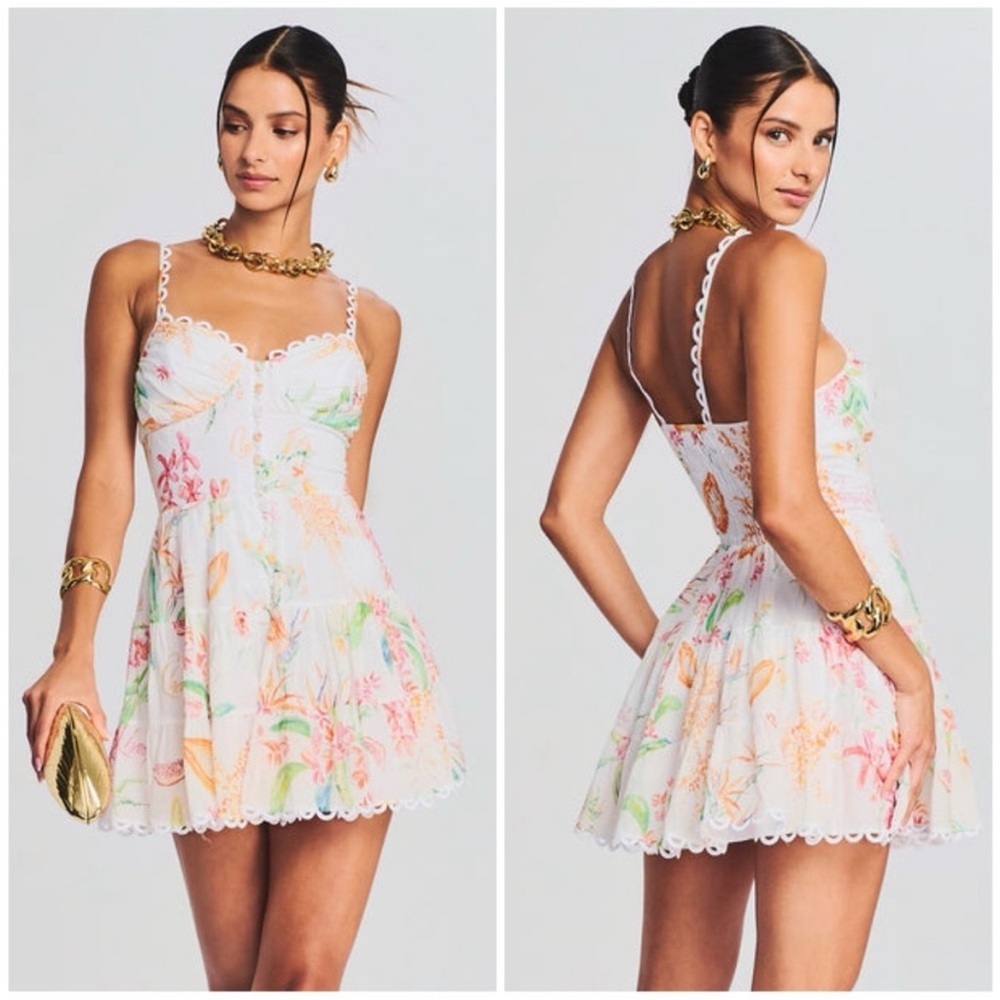 Charo Ruiz Angy Mini Dress White Fresca NWT